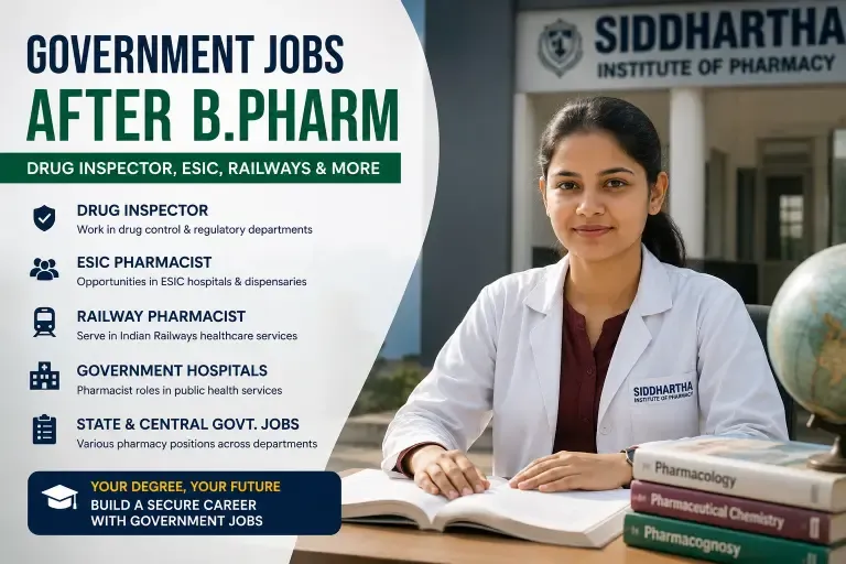 B.Pharm degree can open the door to several career opportunities in India.