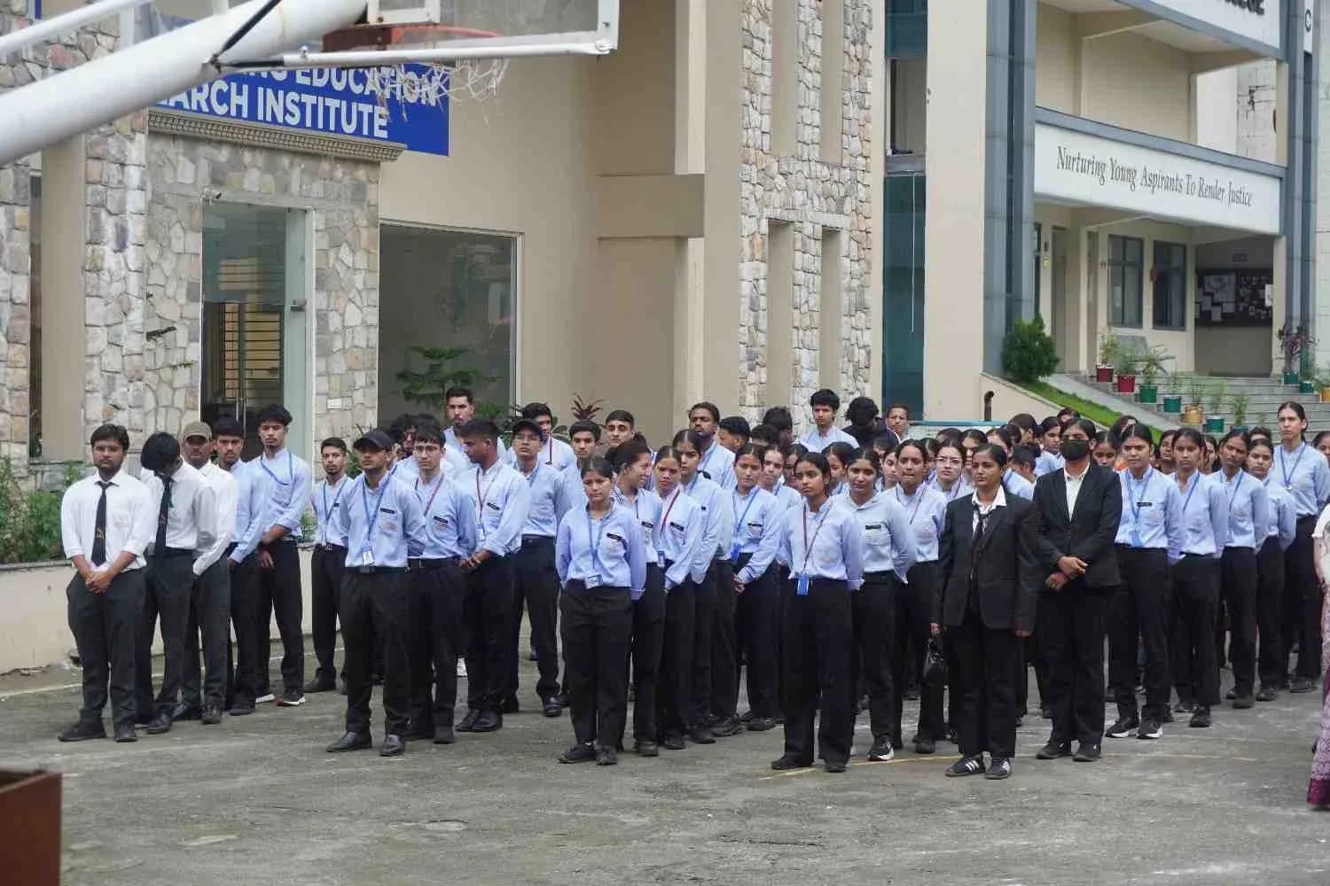 Students at SGI Independence Day Celebration