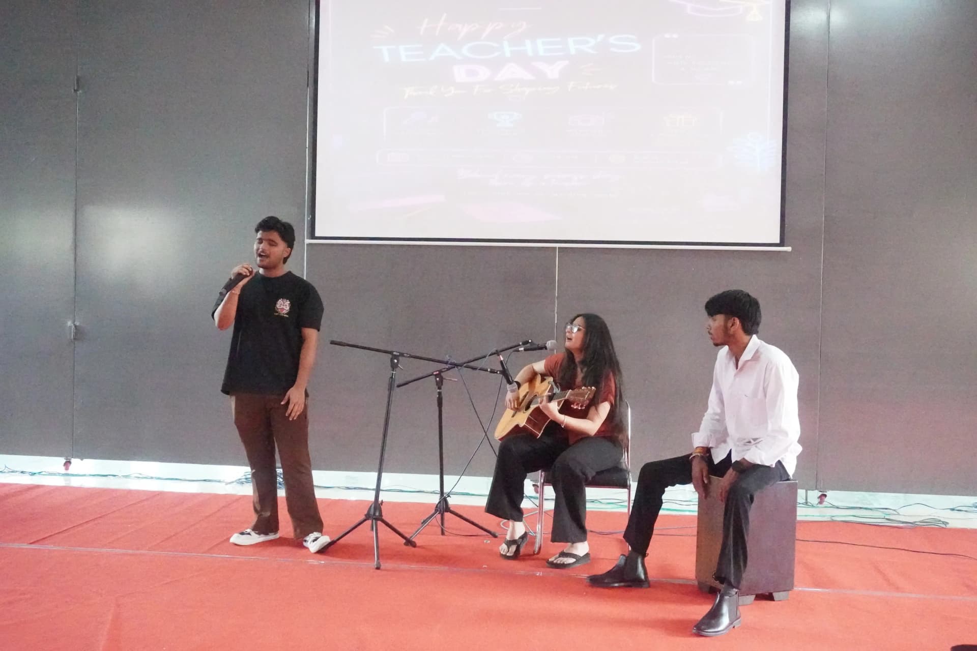 Teacher’s Day celebration by students at Siddhartha Group of Institutions